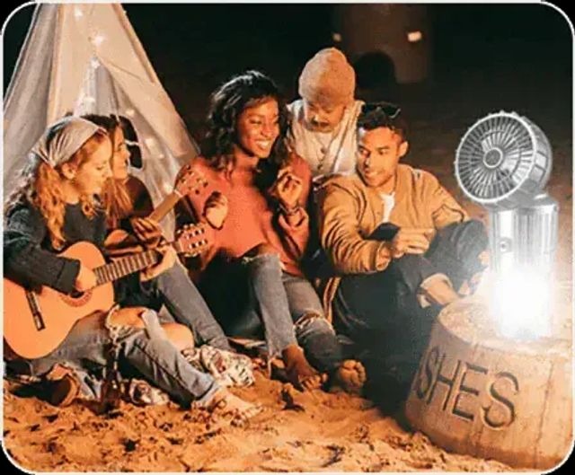 Portable LED Camping Lantern With Fan - Image 7