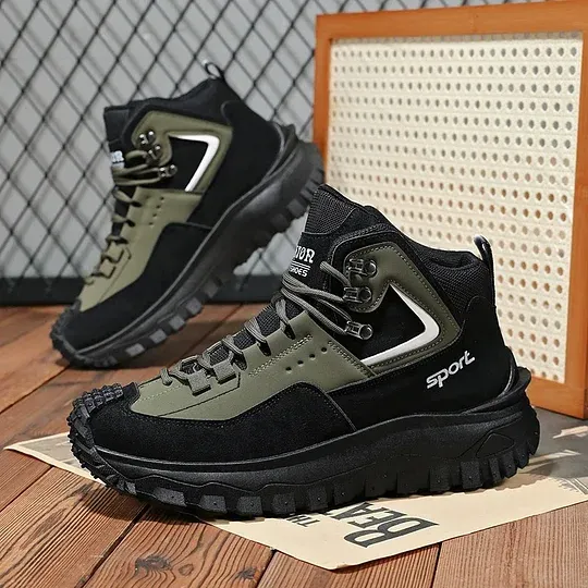 Limited Time Sale 50 OFF Mens Outdoor Hiking Boots Work boots- Waterproof Non-Sl - Image 2