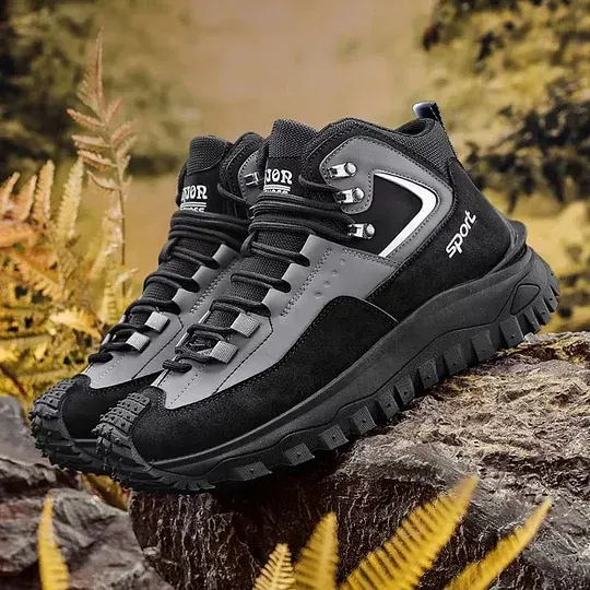 Limited Time Sale 50 OFF Mens Outdoor Hiking Boots Work boots- Waterproof Non-Sl - Image 16