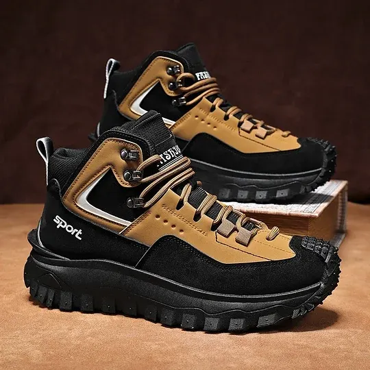 Limited Time Sale 50 OFF Mens Outdoor Hiking Boots Work boots- Waterproof Non-Sl - Image 17