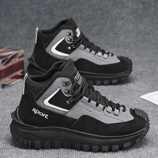 Limited Time Sale 50 OFF Mens Outdoor Hiking Boots Work boots- Waterproof Non-Sl - Image 19