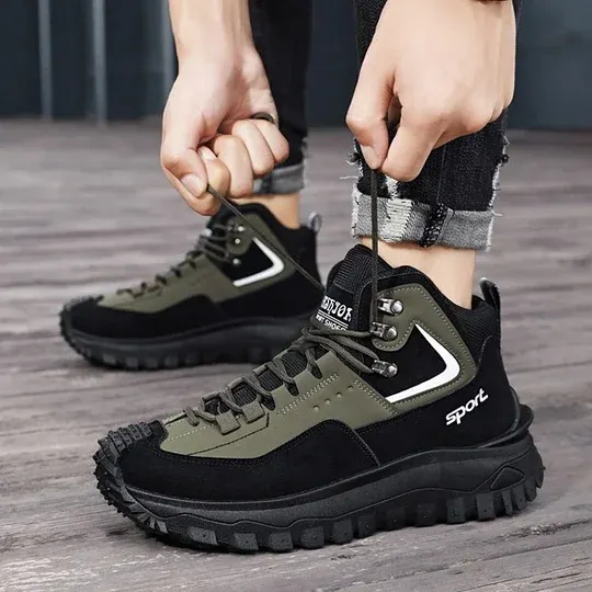 Limited Time Sale 50 OFF Mens Outdoor Hiking Boots Work boots- Waterproof Non-Sl - Image 23