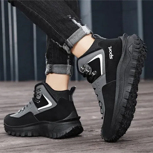 Limited Time Sale 50 OFF Mens Outdoor Hiking Boots Work boots- Waterproof Non-Sl - Image 26