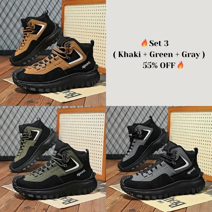 Limited Time Sale 50 OFF Mens Outdoor Hiking Boots Work boots- Waterproof Non-Sl - Image 38
