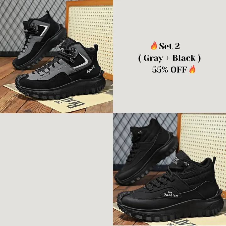 Limited Time Sale 50 OFF Mens Outdoor Hiking Boots Work boots- Waterproof Non-Sl - Image 40