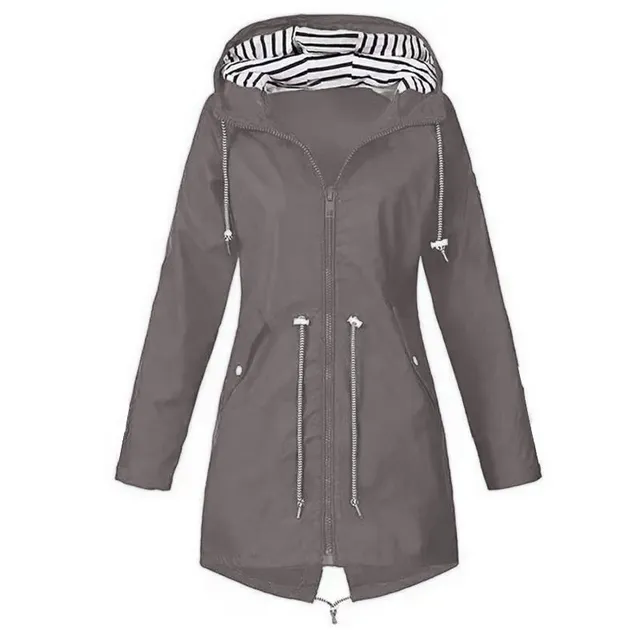 Women’s Long Outdoor Hooded Jacket – Perfect for Fall & Winter - Image 3