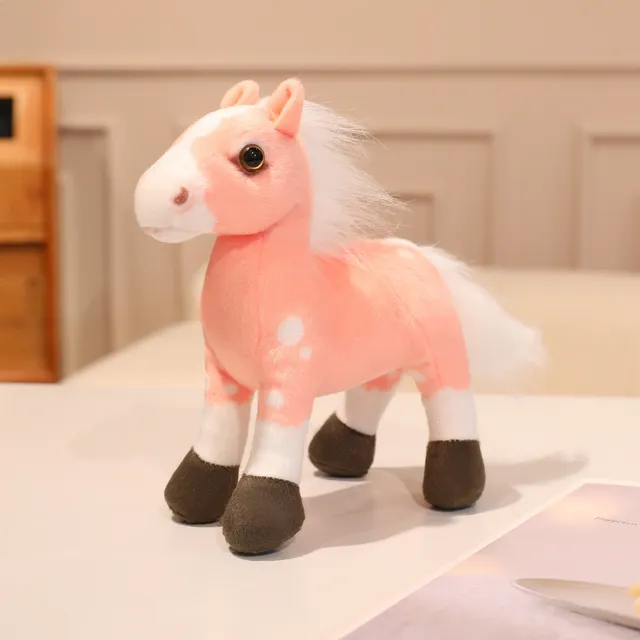 Realistic Blood-Sweating Horse Plush Toy – Soft Stuffed Pony Doll Gift for Kids - Image 3