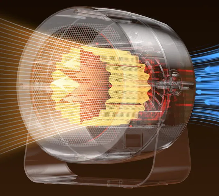 Compact Portable Mini Heater – Quiet Desktop & Office Warm Air Fan - Image 3