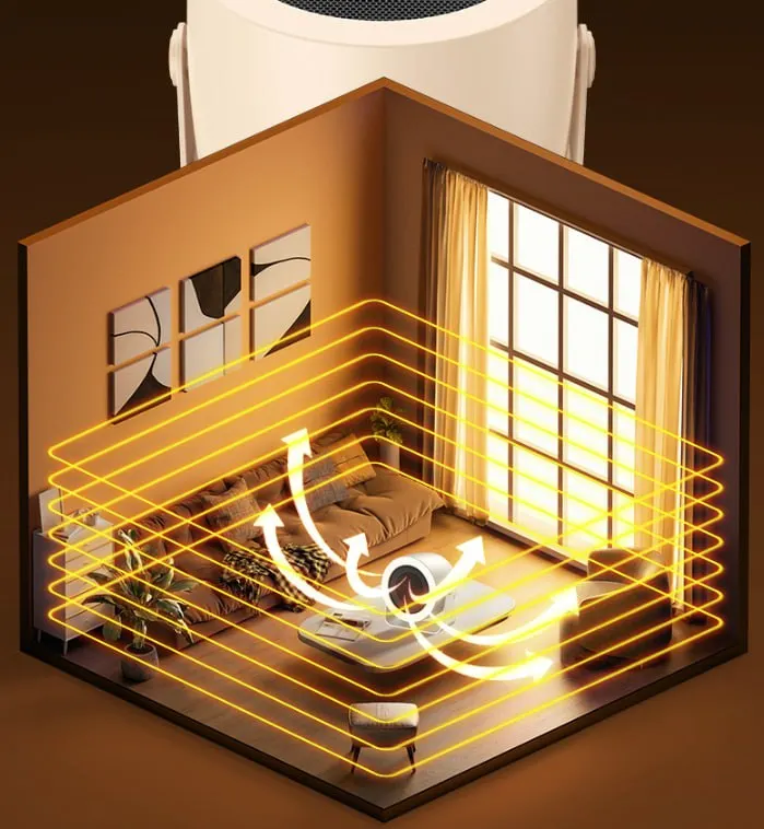 Compact Portable Mini Heater – Quiet Desktop & Office Warm Air Fan - Image 2